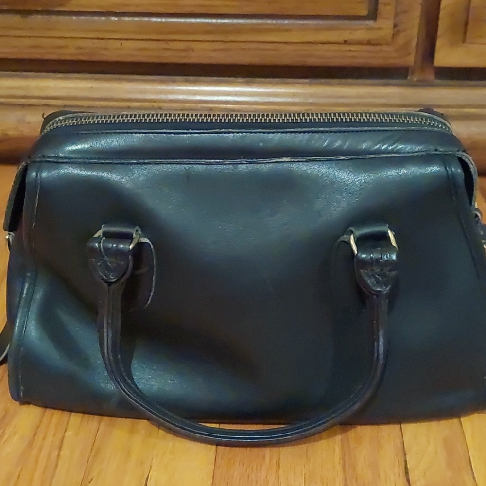 Vintage Coach Bag with brass feet